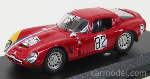 Best-Model - Alfa Romeo Tz2 N 82 Nurburgring 1967 Trosch-Pilette Red Yellow