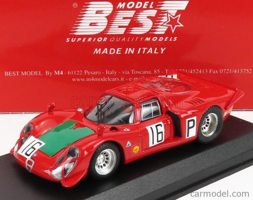 Best-Model - Alfa Romeo 33.2 N 16 Nurburgring 1968 I.Giunti - N.Galli Red Green