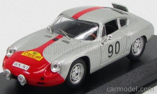 Best-Model - Porsche 1600Gs Abarth N 90 Tour De Corse 1961 Silver Red