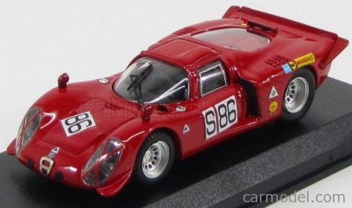 Best-Model - Alfa Romeo 33.2 Coupe N 86 Nurburgring 1969 Vaccarella - De Adamich Red