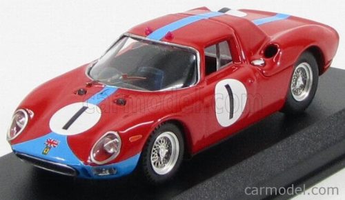 Best-Model - Ferrari 250Lm Coupe N 1 Kyalami 1964 Piper - Maggs Red Light Blue