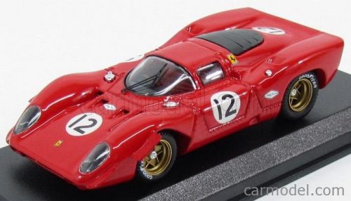 Best-Model - Ferrari 312P Coupe N 12 Bridgehampton 1969 P.Rodriguez Red