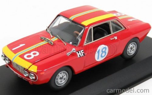 Best-Model - Lancia Fulvia Coupe 1.3 Hf N 18 Winner Class Gt 1.3 Targa Florio 1966 Cella - Marzi Red