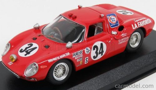 Best-Model - Ferrari 250Lm N 34 Winner Class 24H Daytona 1968 Gunn - Ortega - Merello Red