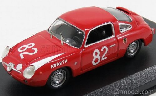 Best-Model - Fiat 850 Abarth Zagato N 82 Winner 500Km Nurburgring 1960 Castellina - Vinatier Red White