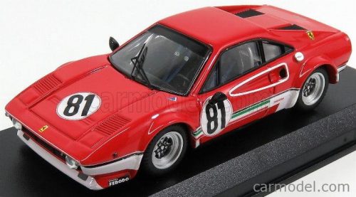 Best-Model - Ferrari 308 Gtb Lm N 81 Benelux Zolder 1976 M.Dantinne Red