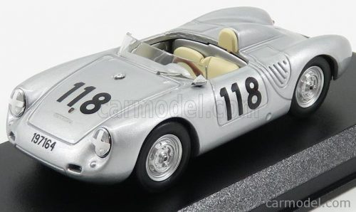 Best-Model - Porsche 550Rs Spider N 118 2Nd Targa Florio 1959 Silver