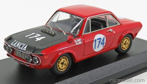 Best-Model - Lancia Fulvia Hf N 174 Winner Class Targa Florio 1970 S.Munari - U.Maglioli Red Black