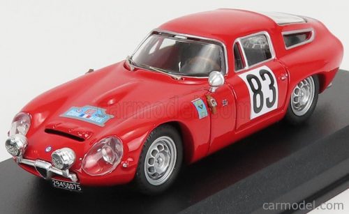 Best-Model - Alfa Romeo Tz1 N 83 Winner Coupe Des Alpes 1964 G.Augias Red