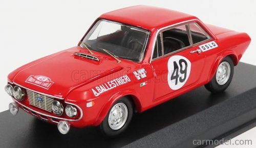 Best-Model - Lancia Fulvia 1.6 Hf Coupe N 49 6Th Rally Montecarlo 1970 A.Ballestrieri - D.Audetto Red