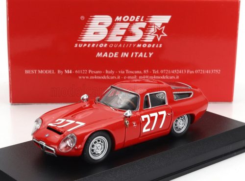 Best-Model - ALFA ROMEO GIULIA TZ COUPE N 277 COPPA F.I.S.A. MONZA 1963 ROBERTO BUSSINELLO RED