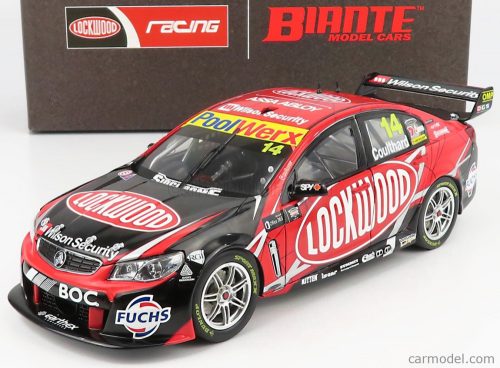 Biante Model Cars - Holden Vf Commodore V8 Team Lockwood Racing N 14 Supercars V8Sc Champioship Season 2014 F.Coulthard Red Black