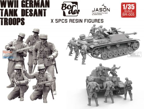 Border Model - 1/35 WWII German Tank Desant Troops - Border Model