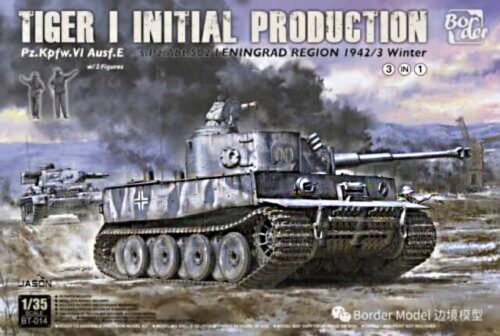 Border Model - Tiger I Initial Production S.Pz.Abt.502 Leningrad Region 1942/43 Winter