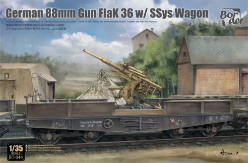 Border Model - German 88mm Flak36 on Ssys Wagon