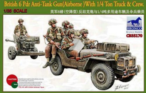 Bronco Models - 6 Pdr Anti-Tank Gun(Airborne)With 1/4Ton