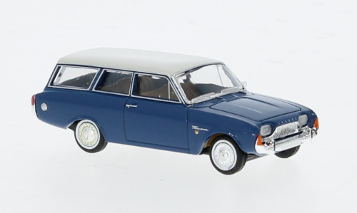 Brekina - Ford Taunus P3 Turnier, blau/weiss, 1964, 1:87