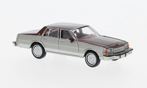 Brekina - Chevrolet Caprice, silber/dunkelrot, 1987, 1:87