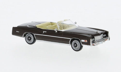 Brekina - Cadillac Eldorado Convertible, dunkelbraun, 1976, 1:87