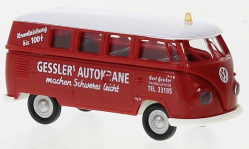 Brekina - VW T1b Kombi Gesslers, 1960, Gesslers Autokran, 1:87