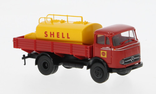 Brekina - Mercedes LP 328 mit Aufsatz-Tank, 1960, Shell, 1:87