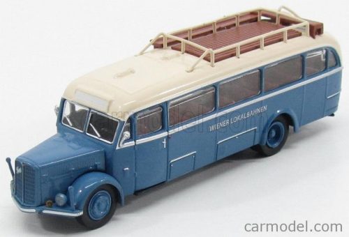 Brekina Plast - Saurer Bt4500 Autobus Wiener Lokalbahnen 1954 Light Blue Ivory