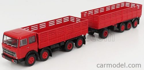 Brekina Plast - Fiat 691 Truck Millepiedi 4-Assi 1961 Red