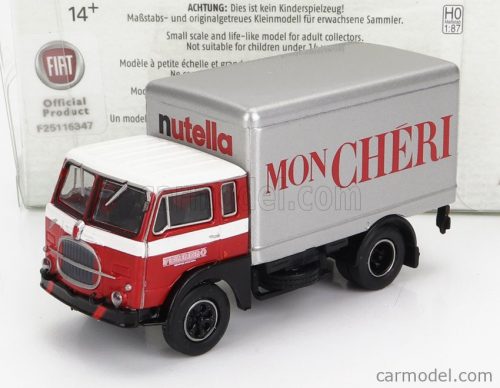 Brekina Plast - Fiat 642 Truck Cassonato Ferrero 2-Assi 1962 Red Silver