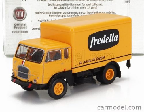 Brekina Plast - Fiat 642 Truck Cassonato Pasta Fredella 2-Assi 1962 Yellow Black