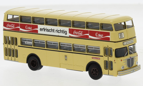 Brekina - B ssing D2U Doppeldecker  1960  BVG - braune Brause  1:87