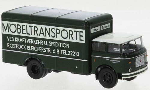 Brekina - LIAZ 706 Koffer, 1970, KVK Rostock, 1:87