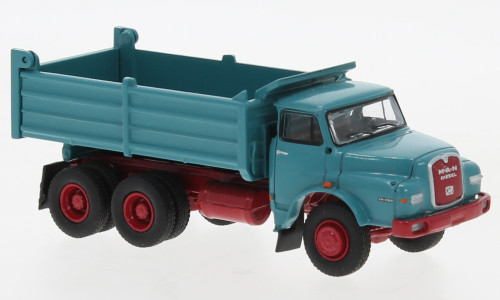 Brekina - MAN 26.280 DHAK, türkis/rot, 1972, 1:87