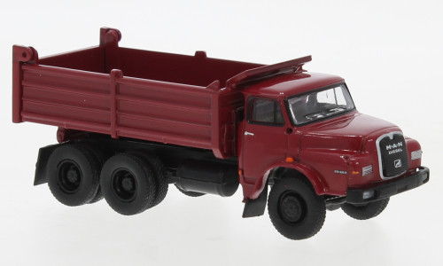 Brekina - MAN 26.280 DHAK, dunkelrot/schwarz, 1972, 1:87