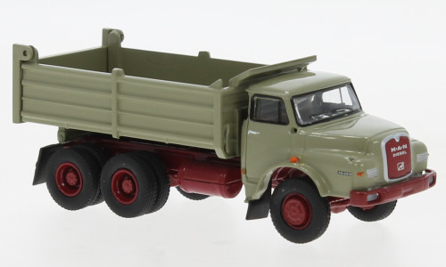 Brekina - MAN 26.280 DHAK, grau/dunkelrot, 1972, 1:87