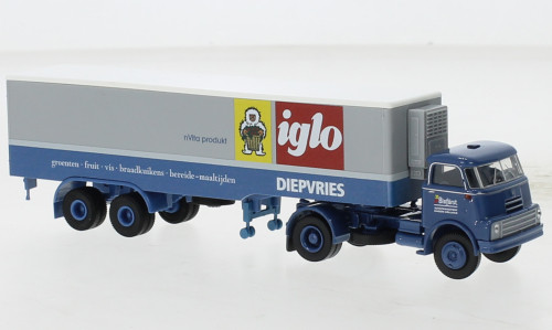 Brekina - DAF DO 2000 Kühlkoffer-SZ, 1957, Binfürst - Iglo, 1:87