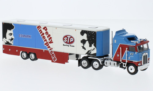 Brekina - Kenworth K 100 Aerodyne Renntransport-SZ, 1980, STP, 1:87