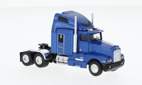 Brekina - Kenworth T 600, blau/schwarz, 1984, 1:87