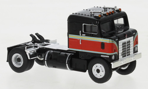 Brekina - Kenworth Bullnose, schwarz/rot, 1950, 1:87