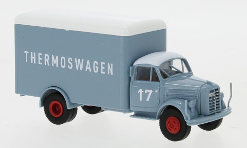 Brekina - Borgward B 4500 Koffer, 1951, blaugraue Spedition, 1:87