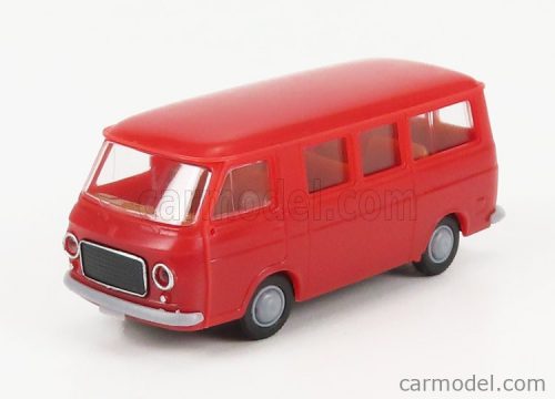 Brekina Plast - Fiat 238 Minibus 1969 Red