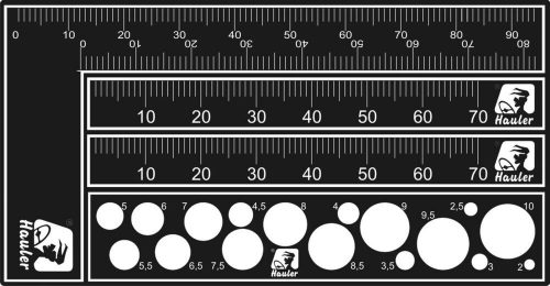 Brengun - try square, rule and circle template