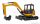 Britains - Jcb 86C-1 Escavatore Cingolato Tractor 2012 - Excavator Yellow Black