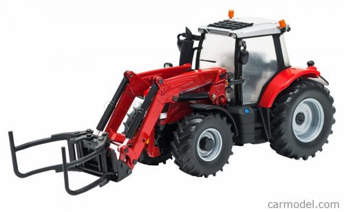 Britains - Massey Ferguson 6616 Tractor With Front Loader - Scraper 2016 Red Silver