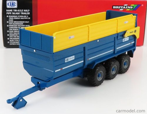 Britains - Kane Trailer Carrello Cassone Ribaltabile 3-Assi Blue Yellow