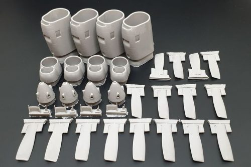 Brengun - 1/48 C-130 E-H engine set (Italeri kit) resin set for Italeri kit