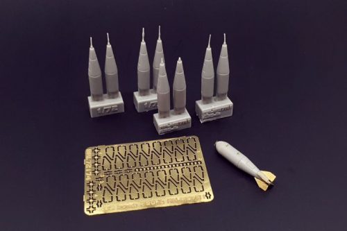 Brengun - 1/72 US bomb 250-lb AN-M57A1 resin set of US bombs (8pcs)