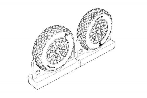 Brengun - F4U Corsair Diamond Thread Wheels set