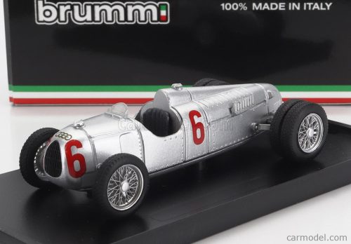 Brumm - Auto Union F1  Tipo C Ruote Gemellate N 6 Season 1936 Hans Stuck Silver