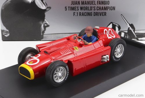 Brumm - Ferrari F1 D50 N 20 2Nd Monaco Gp Juan Manuel Fangio 1956 World Champion - With Driver Figure Red