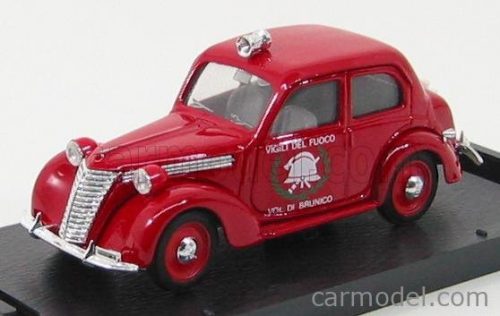 Brumm - Fiat 1100 E Vigili Del Fuoco Di Brunico 1947 - Fire Engine Red